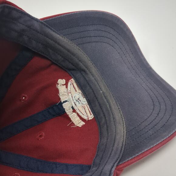 Structure Track & Field Strapback Hat Red One Size Adjustable 6 Panel - Picture 7 of 8